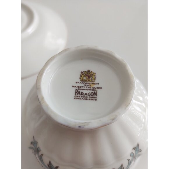 Paragon Warranted Wedding Anniversary Teacup and Saucer For Better, For Worse - Picture 13 of 13